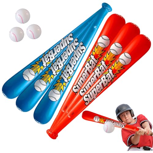 Xweptuy Aufblasbarer Baseballschläger und Ball 9PCs/Set lebendiger, durchlaufsicherer aufblasbarer Fledermaus wiederverwendbarer Baseball für Beachpool -Outdoor -Party -Gefälligkeiten Xweptuy Aufblasbarer Baseballschläger und Ball 9PCs/Set lebendiger, durchlaufsicherer aufblasbarer Fledermaus wiederverwendbarer Baseball für Beachpool -Outdoor -Party -Gefälligkeiten von Xweptuy