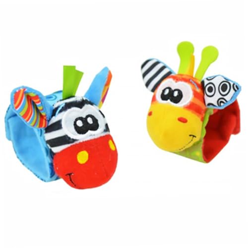 Xweptuy Baby Rassle, Kinder Armband Kids Armband Weiche Plüschpädagogische Rasseln Spielen Spielzeuggeschenke zufällige Farbe 2 PCs Xweptuy Baby Rassle, Kinder Armband Kids Armband Weiche Plüschpädagogische Rasseln Spielen Spielzeuggeschenke zufällige Farbe 2 PCs von Xweptuy