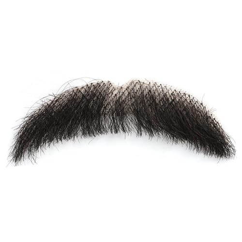Xweptuy Gefälschte Schnurrbart menschliches Haar realistischer Bart 3.15 '' Sperma von Xweptuy
