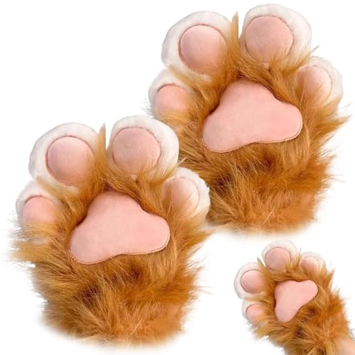 Xweptuy Katzenpfotenhandschuhe 1 Paar Plüschpelzpfoten Fäustlinge Therian Handschuhe für Cosplay- und Anime-Kongress-Kleidungszubehö Xweptuy Katzenpfotenhandschuhe 1 Paar Plüschpelzpfoten Fäustlinge Therian Handschuhe für Cosplay- und Anime-Kongress-Kleidungszubehö von Xweptuy