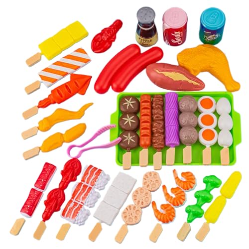 Xweptuy Kids Grill Playset, 29pcs / Set Plastikkinder Kinder BBQ Grill Playset, Spielen Essen, frühe pädagogische interaktive gefälschte Food -Spielzeuge für Jungen Mädchen 3+ Xweptuy Kids Grill Playset, 29pcs / Set Plastikkinder Kinder BBQ Grill Playset, Spielen Essen, frühe pädagogische interaktive gefälschte Food -Spielzeuge für Jungen Mädchen 3+ von Xweptuy