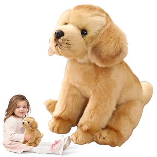 Xweptuy Labrador gefülltes Tier, 15x11 Zoll realistischer Sitzhund Plüsch, PP Baumwollgefüllte Plüschhundspielzeug, weicher und kuscheliger Hunde, gefülltes Tier, dekorativer Hunde für Zuhause, Büro Xweptuy Labrador gefülltes Tier, 15x11 Zoll realistischer Sitzhund Plüsch, PP Baumwollgefüllte Plüschhundspielzeug, weicher und kuscheliger Hunde, gefülltes Tier, dekorativer Hunde für Zuhause, Büro von Xweptuy