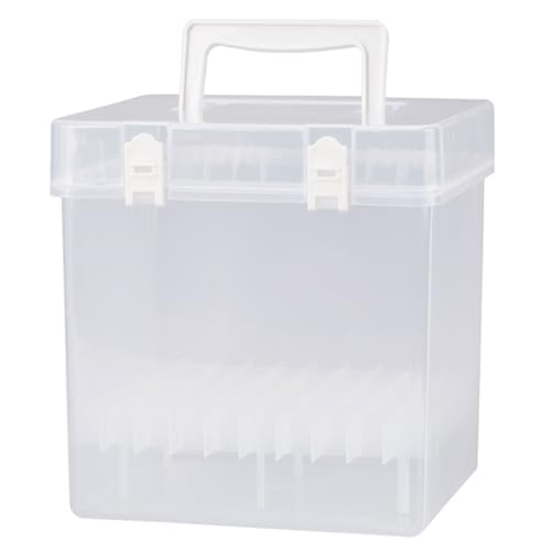 Xweptuy Marker Organizer Hülle, 48 Slots tragbarer weißer Plastikmarker -Aufbewahrungsboxhalter mit Griff für die Lagerung der Heimschule Xweptuy Marker Organizer Hülle, 48 Slots tragbarer weißer Plastikmarker -Aufbewahrungsboxhalter mit Griff für die Lagerung der Heimschule von Xweptuy