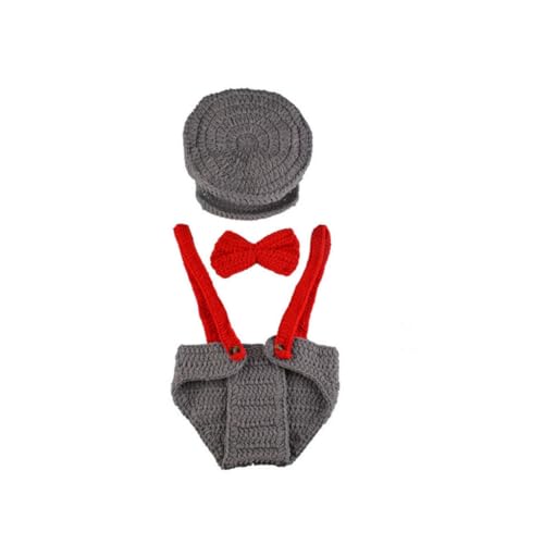 Xweptuy Neugeborene Geburtstagsfotografie Requisiten Baby handgefertigter Kappe Strickkostüm Fotografie Kostüm für Baby Xweptuy Neugeborene Geburtstagsfotografie Requisiten Baby handgefertigter Kappe Strickkostüm Fotografie Kostüm für Baby von Xweptuy