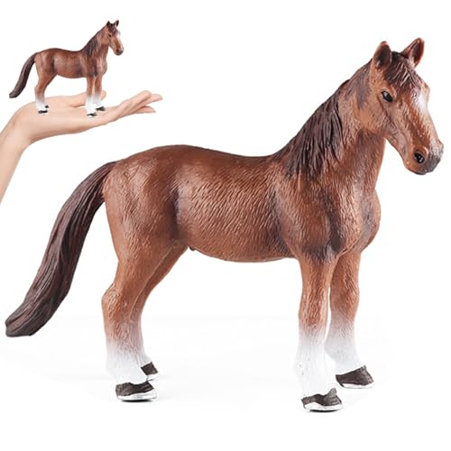Xweptuy Pferdefiguren, 6x2x4 Zoll stehende Pferdestatue, realistische Pferdespielzeug, lang anhaltende plastische Pferd, pädagogische dekorative Tierfiguren für Zuhause, Schule, Büro Xweptuy Pferdefiguren, 6x2x4 Zoll stehende Pferdestatue, realistische Pferdespielzeug, lang anhaltende plastische Pferd, pädagogische dekorative Tierfiguren für Zuhause, Schule, Büro von Xweptuy