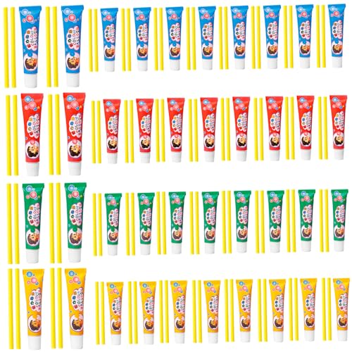 Xweptuy Plastikblasen mit Stroh 40 Sets Easy & Fun Blow Plastikblasen für Kinder tragbare Blasenspielzeug für Schule, Party, Innenrä Xweptuy Plastikblasen mit Stroh 40 Sets Easy & Fun Blow Plastikblasen für Kinder tragbare Blasenspielzeug für Schule, Party, Innenrä von Xweptuy