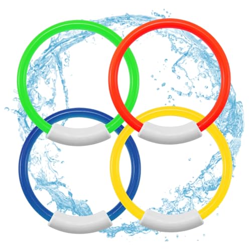 Xweptuy Pool -Tauchspielzeug Unterwasser -Diving Ring Swimming Pool sinken Spielzeug für Spielschwimmtraining 4pcs runde Form Xweptuy Pool -Tauchspielzeug Unterwasser -Diving Ring Swimming Pool sinken Spielzeug für Spielschwimmtraining 4pcs runde Form von Xweptuy
