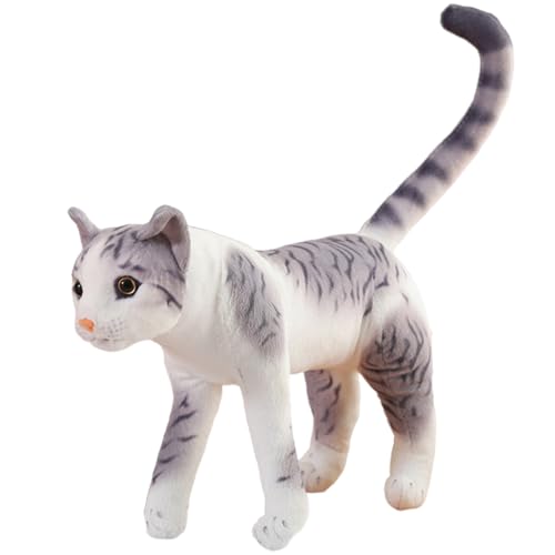 Xweptuy Realistische Tabby -Katze Stofftiere, Plüschkätzchenspielzeug, lebensechter amerikanischer Shorthair -Katze, Kitty Stofftiere Puppen Geschenke für Angst, Frauen Kinder Schlafenszeit /13.7inch Xweptuy Realistische Tabby -Katze Stofftiere, Plüschkätzchenspielzeug, lebensechter amerikanischer Shorthair -Katze, Kitty Stofftiere Puppen Geschenke für Angst, Frauen Kinder Schlafenszeit /13.7inch von Xweptuy