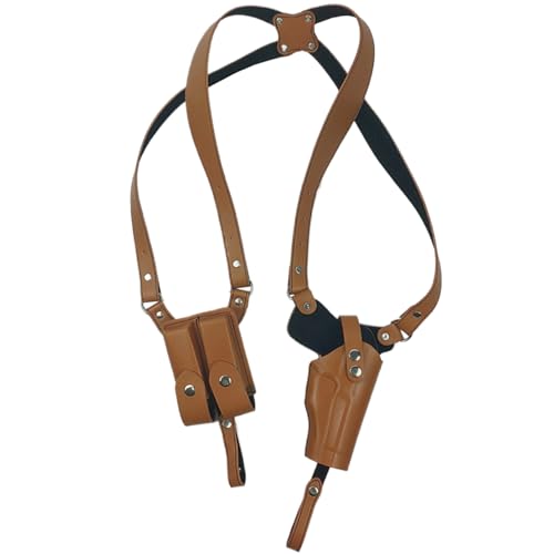 Xweptuy Schulterholster verstellbare Leder -Schulter -Holster für verdeckte allgemeine vertikale Waffe für Männer Frauen für Bühnenpropie Xweptuy Schulterholster verstellbare Leder -Schulter -Holster für verdeckte allgemeine vertikale Waffe für Männer Frauen für Bühnenpropie von Xweptuy