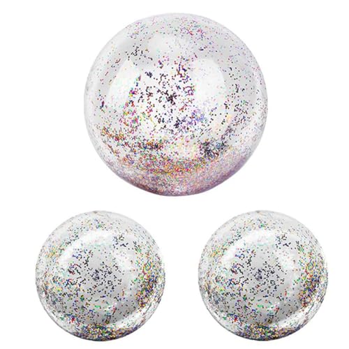 Xweptuy Strandbällchen aufblasbare PVC Glitzer Pool Ball Schwimmbares Konfetti -Bälle 16 Zoll 24 Zoll 3pcs von Xweptuy