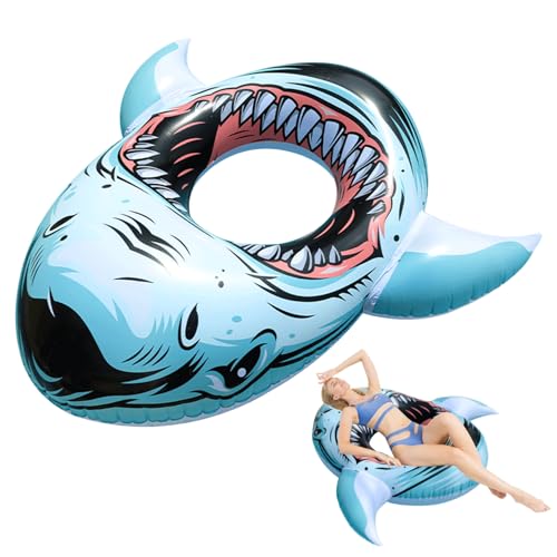 Xweptuy Swimmingpool schwimmt für Erwachsene aufblasbare Haifischpool schwimmt für Schwimmbäder Raft großer Ring für Sommer -Wasserspaß -Partyzubehör Xweptuy Swimmingpool schwimmt für Erwachsene aufblasbare Haifischpool schwimmt für Schwimmbäder Raft großer Ring für Sommer -Wasserspaß -Partyzubehör von Xweptuy