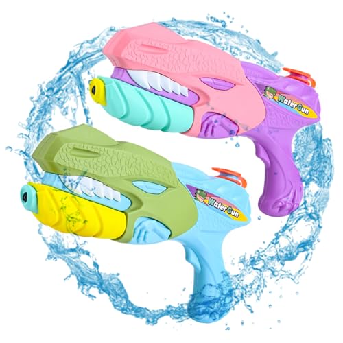 Xweptuy T-Rex-Dinosaurier-Wasserpistole für Kinder Langstrecken-Schießen von Wassersprung für Jungen im Alter von 3 bis 8 Jahren für Sommerpool Beach Party 2 PCs/ Xweptuy T-Rex-Dinosaurier-Wasserpistole für Kinder Langstrecken-Schießen von Wassersprung für Jungen im Alter von 3 bis 8 Jahren für Sommerpool Beach Party 2 PCs/ von Xweptuy