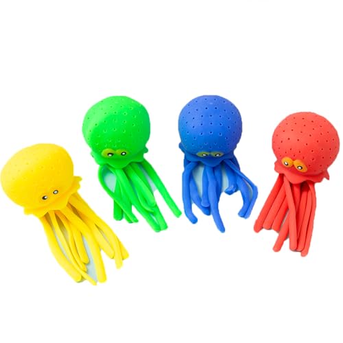 4 Stück Oktopus Wasserbomben,Mehrweg Wasserbomben,Oktopus Wasser Frisbee,Sensorisches Stressabbau Pool für Kinder, Sommer Partytütenfüller für Jungen und Mädchen 4 Stück Oktopus Wasserbomben,Mehrweg Wasserbomben,Oktopus Wasser Frisbee,Sensorisches Stressabbau Pool für Kinder, Sommer Partytütenfüller für Jungen und Mädchen von Xzyden