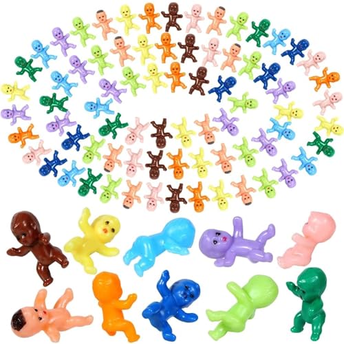 100 Stück Kunststoff Babys, 2,5 cm Mini Kunststoff Babys für die Babyparty, Winzige Kunststoff Babys, kleine Baby Kuchen Babys für Eiswürfel, Babyparty Spiel 100 Stück Kunststoff Babys, 2,5 cm Mini Kunststoff Babys für die Babyparty, Winzige Kunststoff Babys, kleine Baby Kuchen Babys für Eiswürfel, Babyparty Spiel von Xzyden