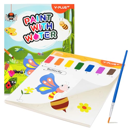 YPLUS Malbuch mit Wasserfarben für Kleinkinder, Aquarell-Malpapier für Kinder im Alter von 1–3, 2–4, magisches Buch, Kunsthandwerksgeschenk zum Zeichnen – Insekt YPLUS Malbuch mit Wasserfarben für Kleinkinder, Aquarell-Malpapier für Kinder im Alter von 1–3, 2–4, magisches Buch, Kunsthandwerksgeschenk zum Zeichnen – Insekt von Y-Plus
