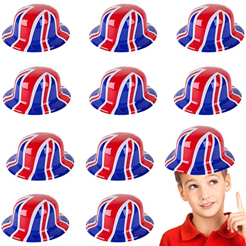 Kunststoff Union Jack Bowler Hut Krönung Dekorationen Hüte Erwachsene, 10 Stück, britische Flagge Bowler Hüte für Erwachsene,Union Jack Party Dekoration, Britain Celebrations Kunststoff Union Jack Bowler Hut Krönung Dekorationen Hüte Erwachsene, 10 Stück, britische Flagge Bowler Hüte für Erwachsene,Union Jack Party Dekoration, Britain Celebrations von YAAVAAW