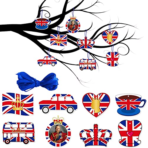 Union Jack Kuchendekorationen, Union Jack Flagge, Cupcake-Topper, Cocktail-Sticks, Union Jack Kings Krönung, hängende Anhänger, 8 Stück UK-Flagge, hängende Ornamente Union Jack Kuchendekorationen, Union Jack Flagge, Cupcake-Topper, Cocktail-Sticks, Union Jack Kings Krönung, hängende Anhänger, 8 Stück UK-Flagge, hängende Ornamente von YAAVAAW