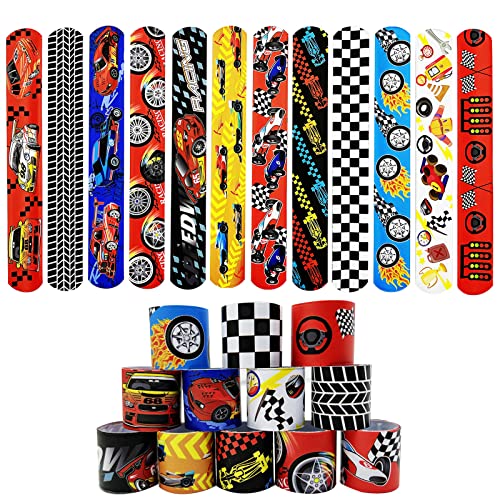 YAAVAAW 24 Stück Schnapparmband Kinder Racing,Slap Bracelet Armband Schnapparmbänder Perfekte Mitgebsel für Kindergeburtstag Gastgeschenke Partytütenfüller,Klatscharmband Spielzeug für Jungen Mädchen YAAVAAW 24 Stück Schnapparmband Kinder Racing,Slap Bracelet Armband Schnapparmbänder Perfekte Mitgebsel für Kindergeburtstag Gastgeschenke Partytütenfüller,Klatscharmband Spielzeug für Jungen Mädchen von YAAVAAW