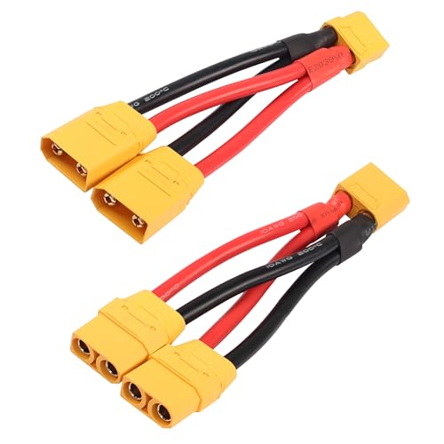 XT90 Parallel Y Splitter Akkuverbinder YACSEJAO 10AWG XT90 1 zu Dual Verlängerungskabel für Quadcopter Multirotoren RC LiPo Akku, 1 Paar XT90 Parallel Y Splitter Akkuverbinder YACSEJAO 10AWG XT90 1 zu Dual Verlängerungskabel für Quadcopter Multirotoren RC LiPo Akku, 1 Paar von YACSEJAO