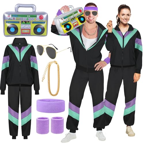90er 80er Jahre Kostüm Herren Kostüme Disco Erwachsene Hirsch Do Outfit Shell Anzüge 80er Jahre Verkleidung für Frauen Schwarz Paare Muschelanzug mit lila 80er Jahre Zubehör Herren 80er Jahre Kostüm 90er 80er Jahre Kostüm Herren Kostüme Disco Erwachsene Hirsch Do Outfit Shell Anzüge 80er Jahre Verkleidung für Frauen Schwarz Paare Muschelanzug mit lila 80er Jahre Zubehör Herren 80er Jahre Kostüm von YADODO