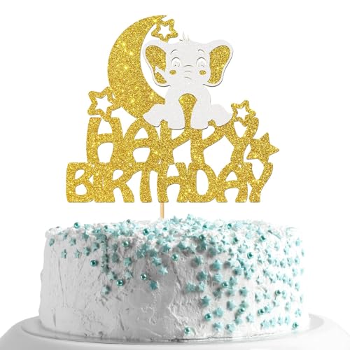 Happy Birthday Tortendeko Geburtstag Glitter Kuchen Topper Happy Birthday Cake Topper Glitter Torten Topper Geburtstag, Happy Birthday Kuchendekoration Kuchen Deko für Kinder Geburtstagsparty (C) von YAJIMAOY