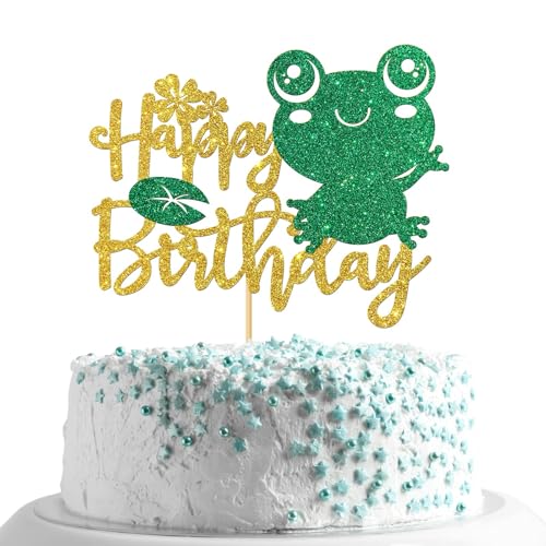 Happy Birthday Tortendeko Geburtstag Glitter Kuchen Topper Happy Birthday Cake Topper Glitter Torten Topper Geburtstag, Happy Birthday Kuchendekoration Kuchen Deko für Kinder Geburtstagsparty (E) von YAJIMAOY