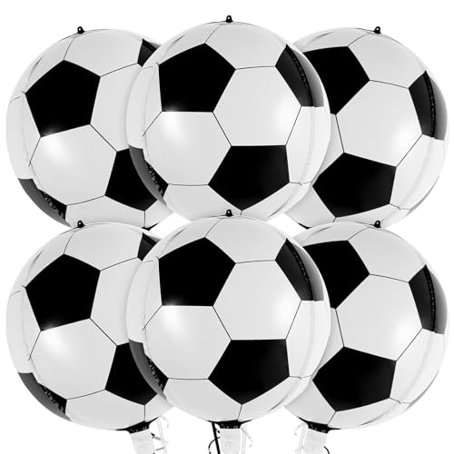 Luftballons Geburtstag Fußball - 6 Stück Folienballon, 22 Zoll Helium Ballons Groß, Geburtstagsdeko für Kinder Junge Sport Thema Luftballons Geburtstag Fußball - 6 Stück Folienballon, 22 Zoll Helium Ballons Groß, Geburtstagsdeko für Kinder Junge Sport Thema von YAJIMAOY
