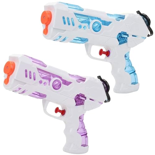 Wasserpistole Spielzeug Klein, 2 Stück Wasserpistolen Set, Wassergewehr für Erwachsene Kinder, Wasser Blaster, für Sommerpartys im Freien Strand Pool Garten Spielzeugfür Kinder Erwachsener von YAJIMAOY