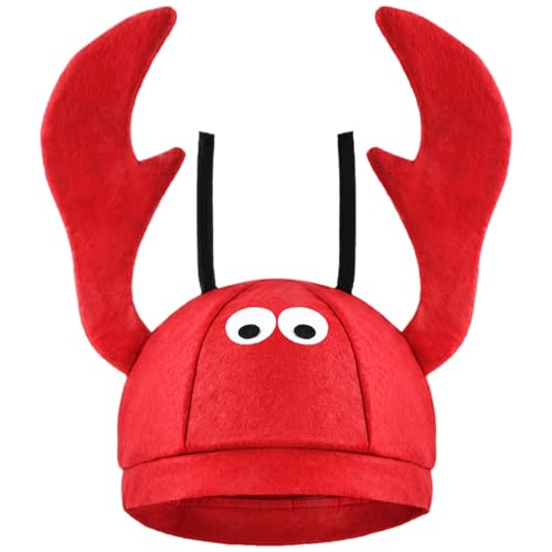 YAJIMAOY Hummer Hut Hummer Mütze, Mütze Karneval Verstellbar Lustiger Hut, Partyhut Meerestier Hüte, Lustige Hüte für Kinder Erwachsene, Hummerhut für Karneval Halloween Ostern Cosplay Kostüm Zubehör YAJIMAOY Hummer Hut Hummer Mütze, Mütze Karneval Verstellbar Lustiger Hut, Partyhut Meerestier Hüte, Lustige Hüte für Kinder Erwachsene, Hummerhut für Karneval Halloween Ostern Cosplay Kostüm Zubehör von YAJIMAOY