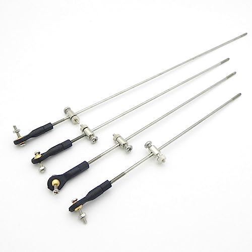 [Fernbedienung Spielzeugteile] 1 Satz M2 Kugelkopf Spurstangenkopf + Gummibalg Radio Box Dichtungen + Servo Push Pull Stange for RC Boot Marine Schlepper Fischerboot - sievironmentell freundliche Mate von YAKESTYLE