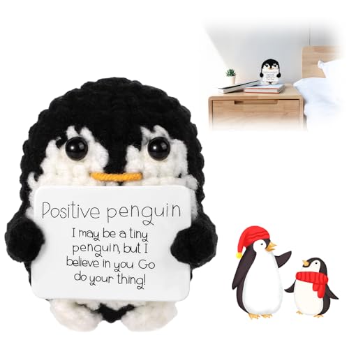 YALiya Emotional Support Plushies, Positive Penguin Geschenk, Veranstaltungen, Geburtstagsfeiern, Freunde Ermutigen Party Dekoration und Andere Besondere Anlässe (A) von YALiya