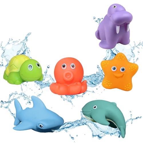 YALiya Ohne Loch-Baby Badespielzeug,6 Stück Schimmelfreies Badewannenspielzeug für Baby Kinder Ab 1 2 3 4 Jahr,Wasserspielzeug Kinder,Badespielzeug, Badewanne Pool Spielzeug, Badewannenspielzeug YALiya Ohne Loch-Baby Badespielzeug,6 Stück Schimmelfreies Badewannenspielzeug für Baby Kinder Ab 1 2 3 4 Jahr,Wasserspielzeug Kinder,Badespielzeug, Badewanne Pool Spielzeug, Badewannenspielzeug von YALiya