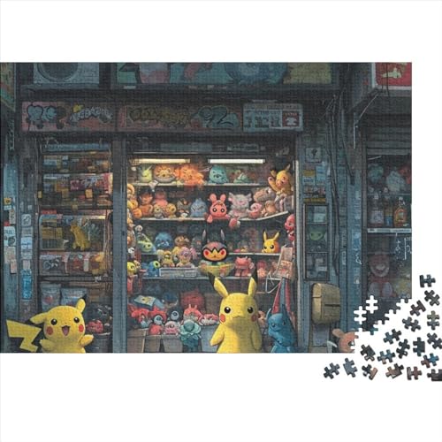 Strand Shop 300 Puzzleteile Puzzlespiele Für Erwachsene Kreative Spaß ﻿ Familien-Puzzlespiel 300pcs (40x28cm) von YAMABAIHUO