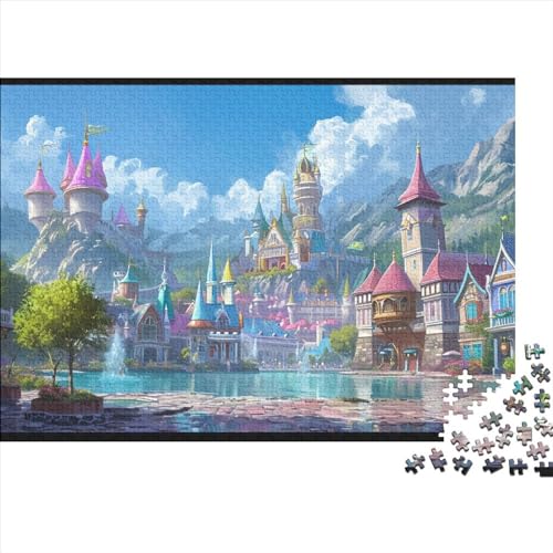 Vergnügungspark 500 Puzzleteile Puzzlespiele Für Erwachsene Handgefertigte Spaß ﻿ Familien-Puzzlespiel 500pcs (52x38cm) von YAMABAIHUO
