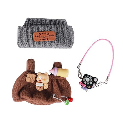 YAMASO 17 cm Puppenkleidung, geeignet für 17 cm große Puppen, Zubehör, sitzend, 1 Hut + 1 Strampler + 1 Kamerarucksack, keine Puppe YAMASO 17 cm Puppenkleidung, geeignet für 17 cm große Puppen, Zubehör, sitzend, 1 Hut + 1 Strampler + 1 Kamerarucksack, keine Puppe von YAMASO