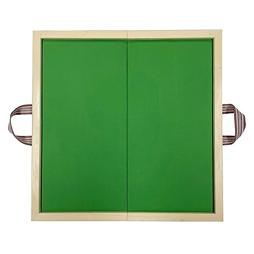 Mahjong-Tisch klappbar Klappbarer Kartenspieltisch mit Grüner Tischplatte, Tragbarer Mahjong-tisch für Pokerkarten, Brettspiele, Fliesenspiele, Klassischer Domino-Tisch Aus Holz ( Size : 60cm (23 5/8" von YANBI