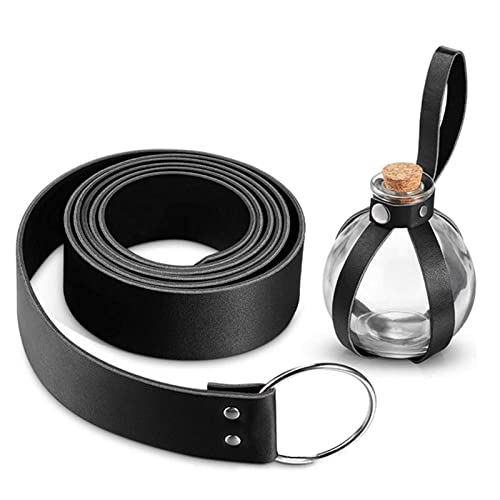 YANBOYI Trankflaschen für Erwachsene, mit mittelalterlichem Gürtel, Taillengürtel, Halloween, Kleider, Rock, Mantel von YANBOYI