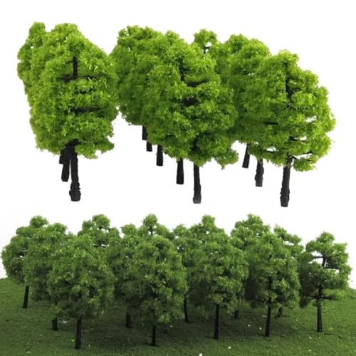 Diorama-Set für Projekte, 10 Stück, Kiefernbaum-Modell, grün, für Maßstab, Eisenbahn-Layout, Miniatur-Sandtisch-Modell, Landschaft, Heimbau, Handwerk, 5 cm Diorama-Set für Projekte, 10 Stück, Kiefernbaum-Modell, grün, für Maßstab, Eisenbahn-Layout, Miniatur-Sandtisch-Modell, Landschaft, Heimbau, Handwerk, 5 cm von YANCHIPANGHE