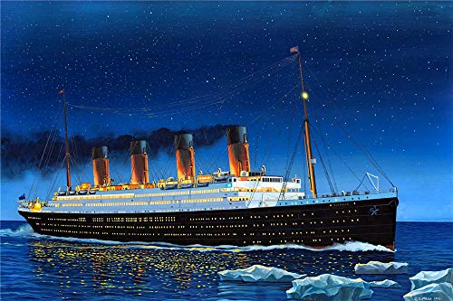 YANCONG Puzzel Für Erwachsene 1000 Teile Titanic Schiff Auf Dem Ozean Brain Challenge Kinderspielzeugspiele von YANCONG