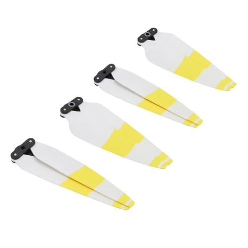 Geräuscharm 8747F Propeller Props for D-JI Air 3S Drone Quick-Release Farbe Requisiten Paddel Klinge Flügel Fan Ersatz zubehör(White Yellow 4pcs) von YANGC