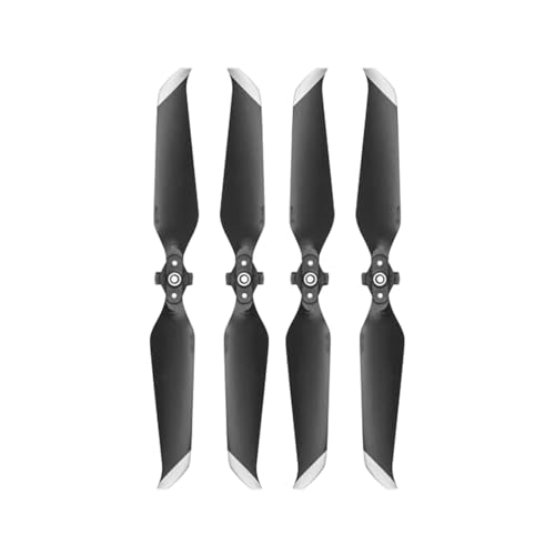 YANGC Geräuscharme 7238 Propeller for D-JI Mavic Air 2 Quick-Release RC Quadcopter Ersatz Requisiten Flügel Ersatzteile Drohnenzubehör(4pcs Silver Edge) von YANGC