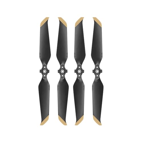 YANGC Geräuscharme 7238 Propeller for D-JI Mavic Air 2 Quick-Release RC Quadcopter Ersatz Requisiten Flügel Ersatzteile Drohnenzubehör(4pcs golden Edge) von YANGC