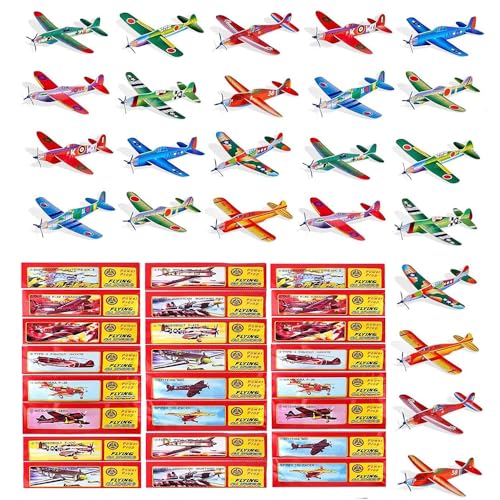 YANGUN 24er Gleitflugzeuge Set, Styroporflieger Flugzeuge Modell, Einzeln Verpackten Styropor Segelflugzeuge, Styropor Flugzeuge für Kinder, Gleiter Flieger, für Kindergeburtstag Gastgeschenke YANGUN 24er Gleitflugzeuge Set, Styroporflieger Flugzeuge Modell, Einzeln Verpackten Styropor Segelflugzeuge, Styropor Flugzeuge für Kinder, Gleiter Flieger, für Kindergeburtstag Gastgeschenke von YANGUN