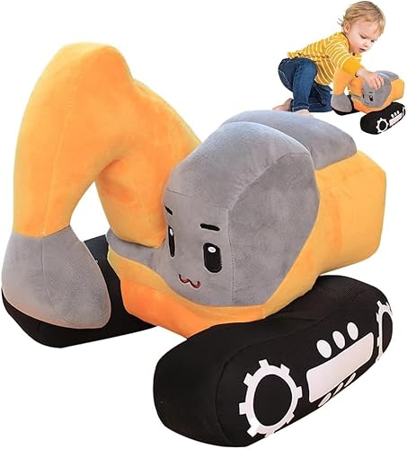 YANGUN Bagger Kuscheltier, 26 * 23cm Plüsch Bagger Spielzeug, Plüsch-Bagger-Spielzeug für Jungen und Mädchen, Geburtstagsgeschenk von YANGUN
