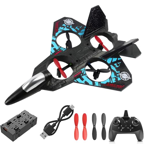 YANGUN RC Flugzeug, 2,4 GHz Ferngesteuertes Flugzeug, RC Plane modellflugzeug ferngesteuert Quadcopter L0712, Schwebendes Kampfflugzeug RTF mit LED und Batterien, USB-Ladung, Anfänger Kinder YANGUN RC Flugzeug, 2,4 GHz Ferngesteuertes Flugzeug, RC Plane modellflugzeug ferngesteuert Quadcopter L0712, Schwebendes Kampfflugzeug RTF mit LED und Batterien, USB-Ladung, Anfänger Kinder von YANGUN