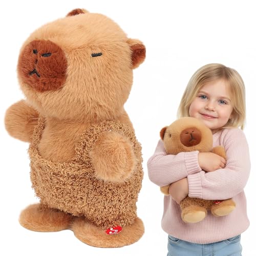 YANGUN Sprechender Capybara Kuscheltier, Capybara Plüschtier mit Gehen Singen Wiederholen, Lustige Kinder Stofftiere, Interaktive Sprachaufnahme Plüschtier für Mädchen Jungen YANGUN Sprechender Capybara Kuscheltier, Capybara Plüschtier mit Gehen Singen Wiederholen, Lustige Kinder Stofftiere, Interaktive Sprachaufnahme Plüschtier für Mädchen Jungen von YANGUN