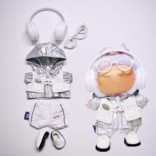 Plüschpuppenkleidung für Labubu, 17 cm, Set mit 5 Stück Plüschpuppenkleidung für Labubu, 17 cm, Set mit 5 Stück von YANGYANGDA