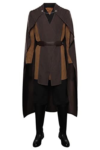 YANVS Count Dooku Kostüm mit Umhang Ritter Kostüm Erwachsene Halloween Cosplay Jedi kostüm von YANVS