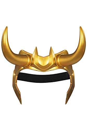 YANVS Gelbe Maske Erwachsene Helm mit Hörnern Kopfbedeckung Maske Maskerade Halloween Kostüm Requisiten von YANVS