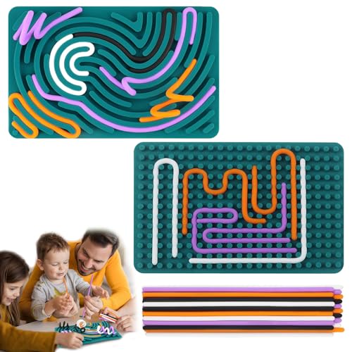 YANXINKE Sensorik Activity Board, Sensory Fidget Toys, Silikon Sensory Fidget Spiel Toys, Activity Board Spielzeug, Silikon Sensorisches Stress Aktivitätsbrett zur Autismus, Montessori Spielzeug YANXINKE Sensorik Activity Board, Sensory Fidget Toys, Silikon Sensory Fidget Spiel Toys, Activity Board Spielzeug, Silikon Sensorisches Stress Aktivitätsbrett zur Autismus, Montessori Spielzeug von YANXINKE